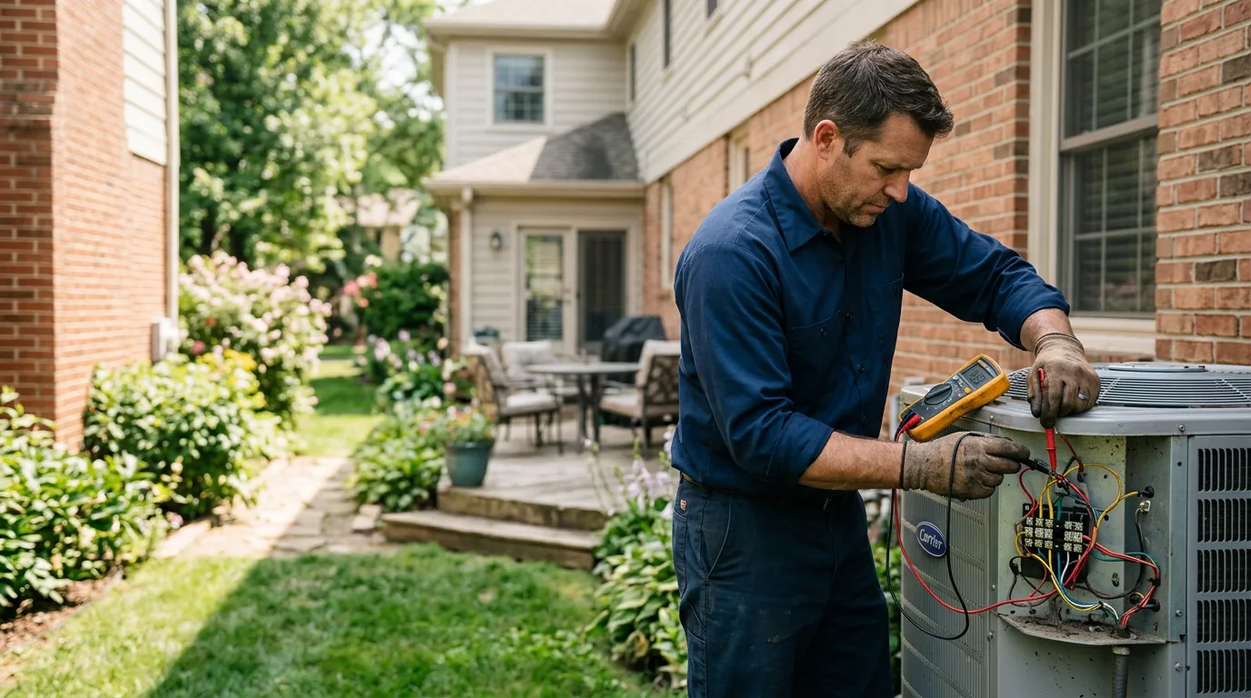 HVAC technician working near Vermillion, KS